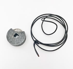 Diana Vincent Modernist Sterling Silver Wheel Pendant