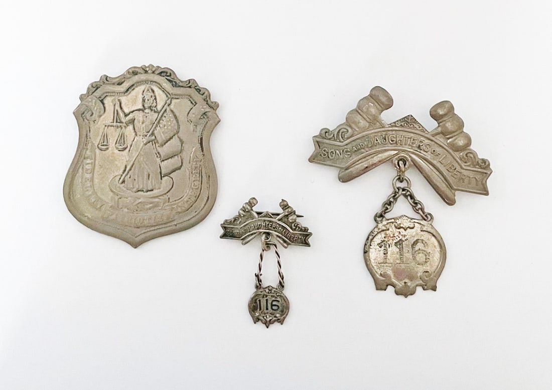 Three Medallions of the Sons and Daughters of Liberty (1 of 3)