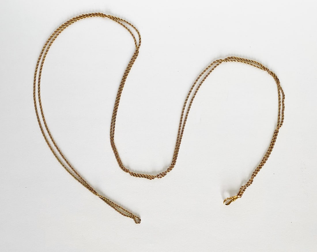 Victorian 10k Gold Lady's Watch Chain (1 of 2)