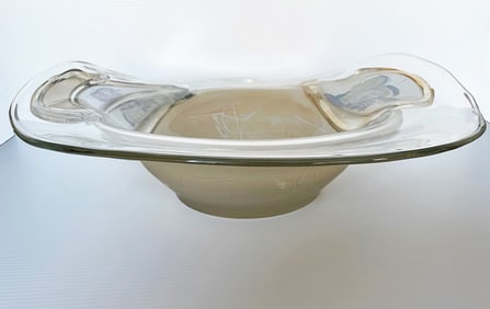 Ion Tamaian Art Glass Center Bowl