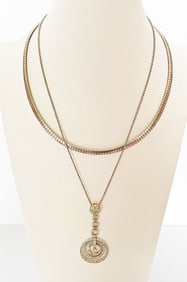 Two Italian Sterling Silver Necklaces