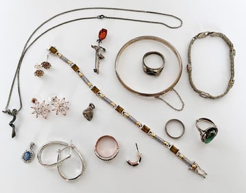 Sterling Silver and Costume Jewelry Lot