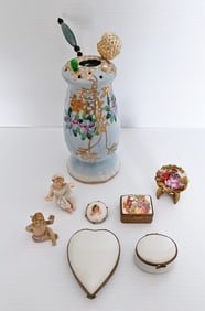 Porcelain Dresser Pieces and Boxes
