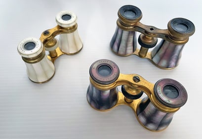 Three Pairs of French Opera Glasses