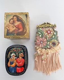 Two Vintage Trinket Boxes