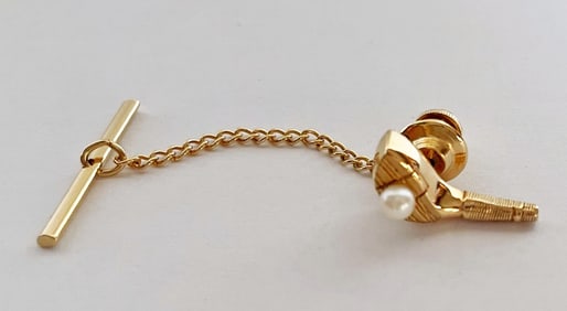 14k Gold Golf Motif Tie Tack