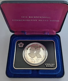 1973 Sterling Silver Commemorative Medal in Case