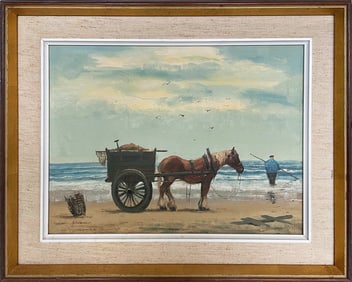 Continental School Oil on Canvas Board