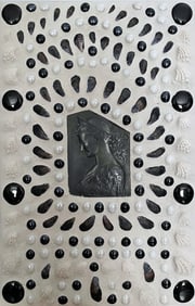 Sand and Shell Plaque with Cameo