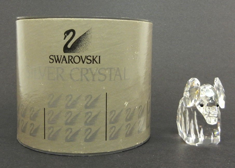 Swarovski crystal Elephant in original box, marked on b