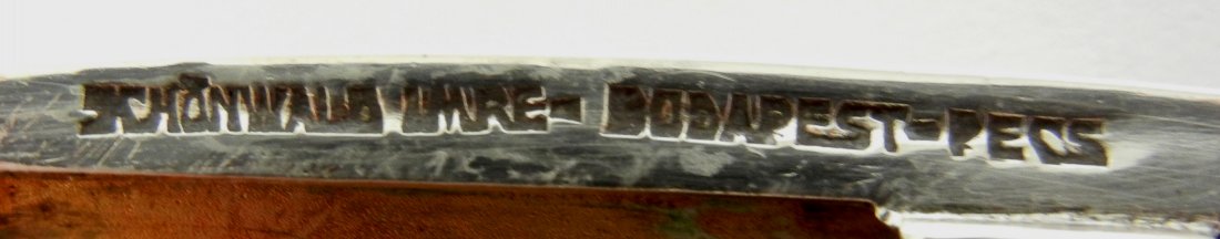 Enameled 900 silver calling card case, two seated kitte - 4