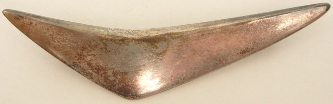 Two Scandinavian modern sterling silver pins including  - 5