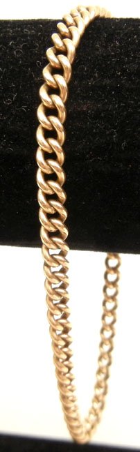 Gold charm bracelet, charm holder and charms, 14k rose  - 4