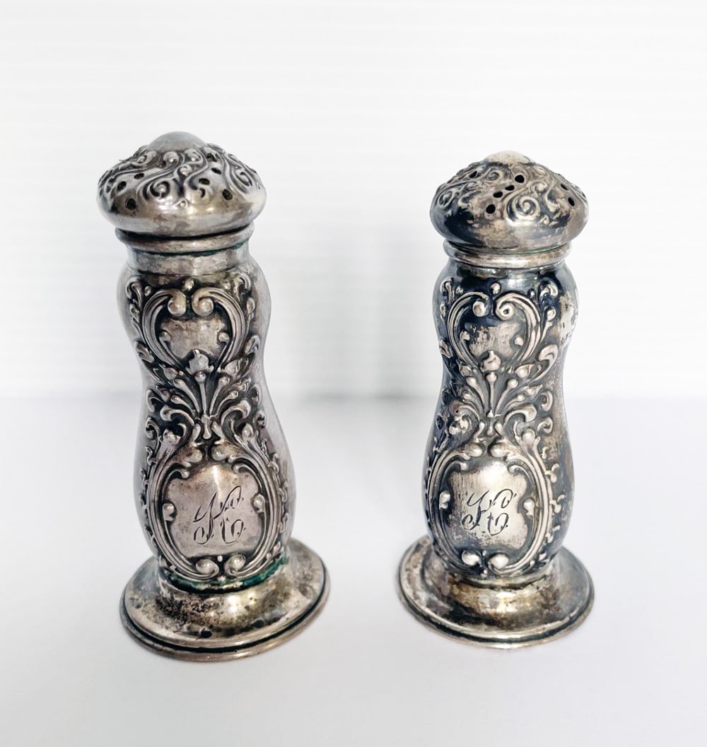 Pair of Sterling Silver Salt and Pepper Shakers (1 of 2)