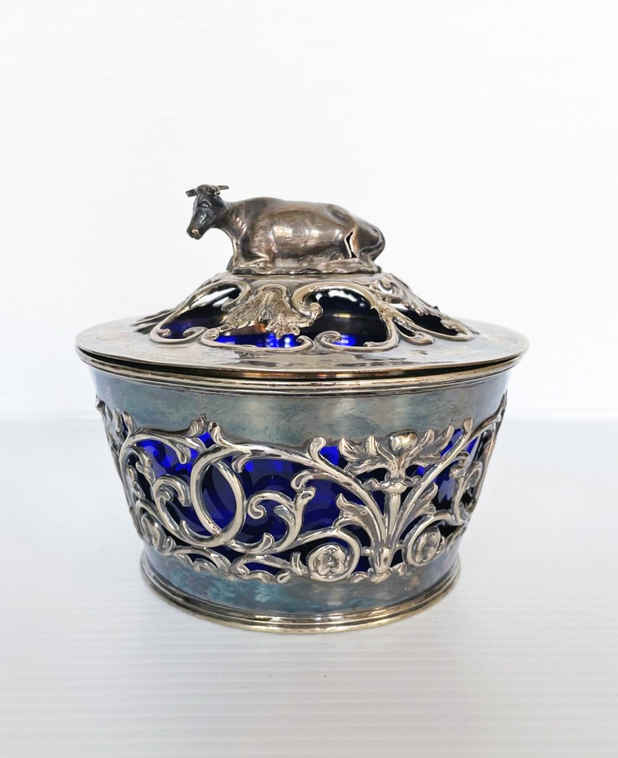Sterling Silver Covered Butter Dish (1 of 4)