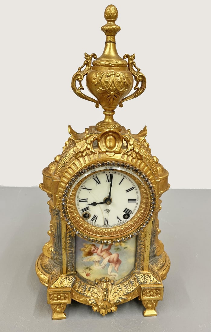 Ansonia Co. Gilt Mantle Clock (1 of 4)