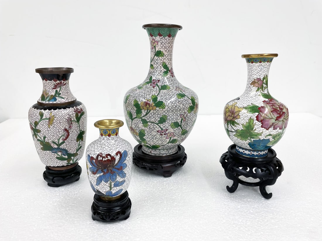 Four Cloisonne Vases (1 of 3)