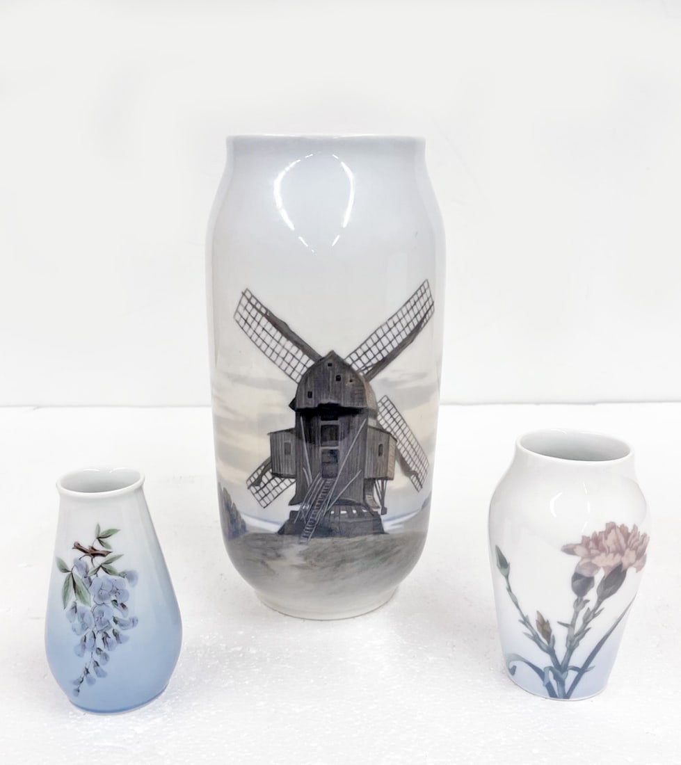 Grouping of Three Porcelain Vases (1 of 3)