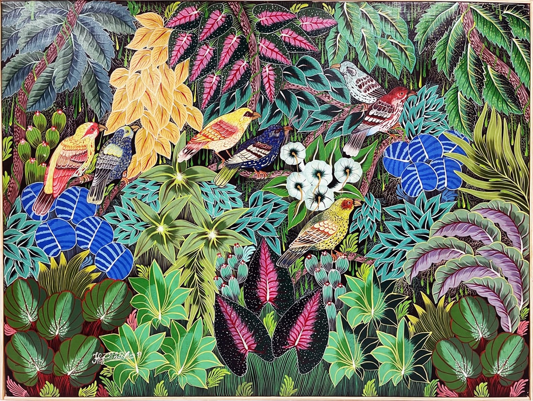 Haitian School Acrylic on Canvas (1 of 2)