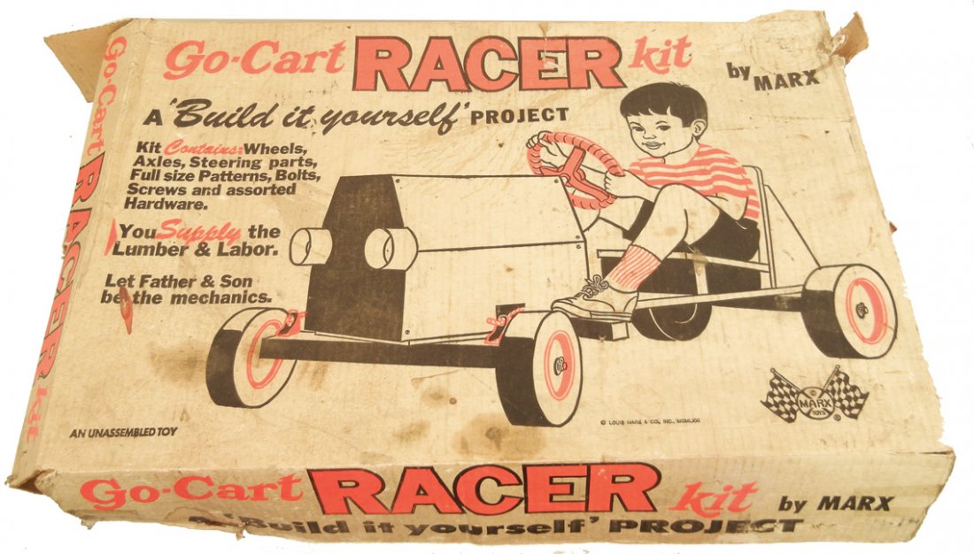 Marx Go Kart Racer Kit in original box,: Marx Go Kart Racer Kit in original box, with instructions, looks new in box