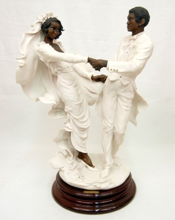Giuseppe Armani figurine, Wedding Waltz, mounted on bas: Giuseppe Armani figurine, Wedding Waltz, mounted on base, signed on side, 17" high x 11 1/2" across