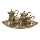 Indo-Persian 900 silver tea and coffee service