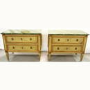 Pair of Julia Gray Ltd. paint decorated chests of