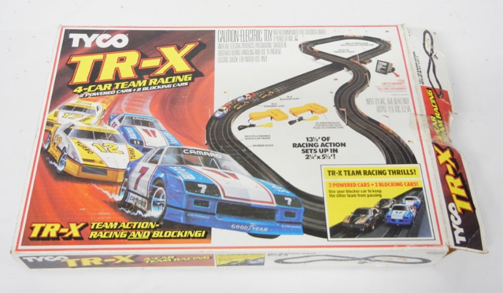 Tyco TRX 4car team racing set in box