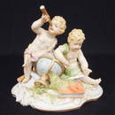 KPM porcelain double cherub figurine