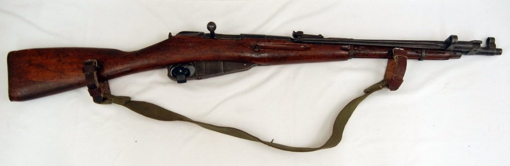Chongqing Chinese military 7.65 x 54 cal rifle: Chongqing Chinese military 7.65 x 54 cal rifle, bolt action, 5 shot, Model 53, internal magazine feed, dated 1954, serial number 1239930, barrel length 21", overall length 40 1/4", with attached bayon
