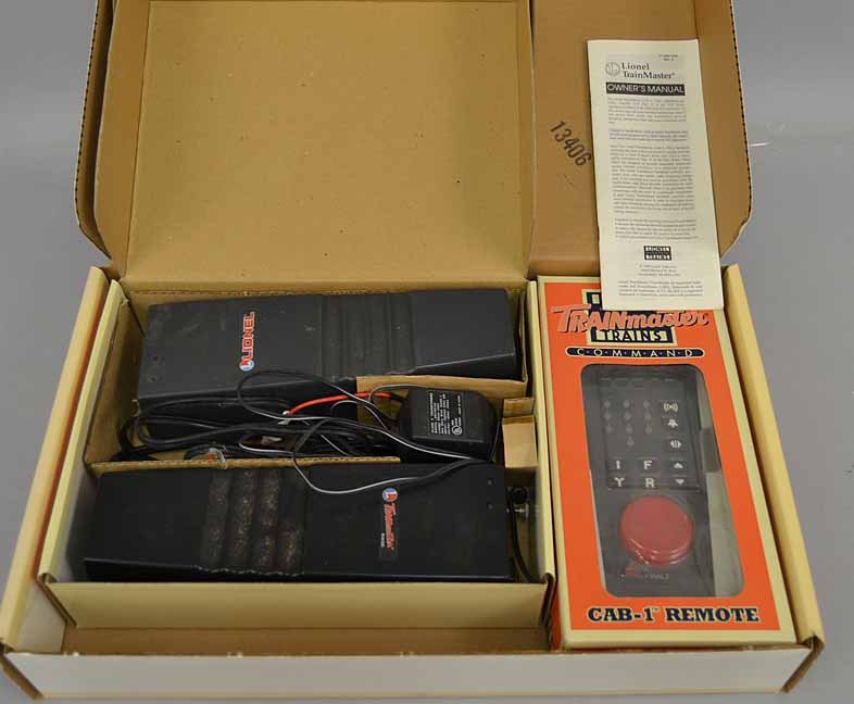 Lionel Trainmaster Command Set Cab-1 Remote and Command: Lionel Trainmaster Command Set Cab-1 Remote and Command Base, 6-12969, in original box, 11" x 18" x 3 1/2"