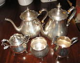 Preisner sterling silver five piece tea and coffee