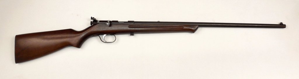 Ranger .22 S.L.L.R. caliber rifle: Ranger .22 S.L.L.R. caliber rifle, bolt action, single shot, model 34, no serial number, barrel length 24", overall length 41", with adjustable rear peep sight, C&R Yes, Background check Yes Any out o