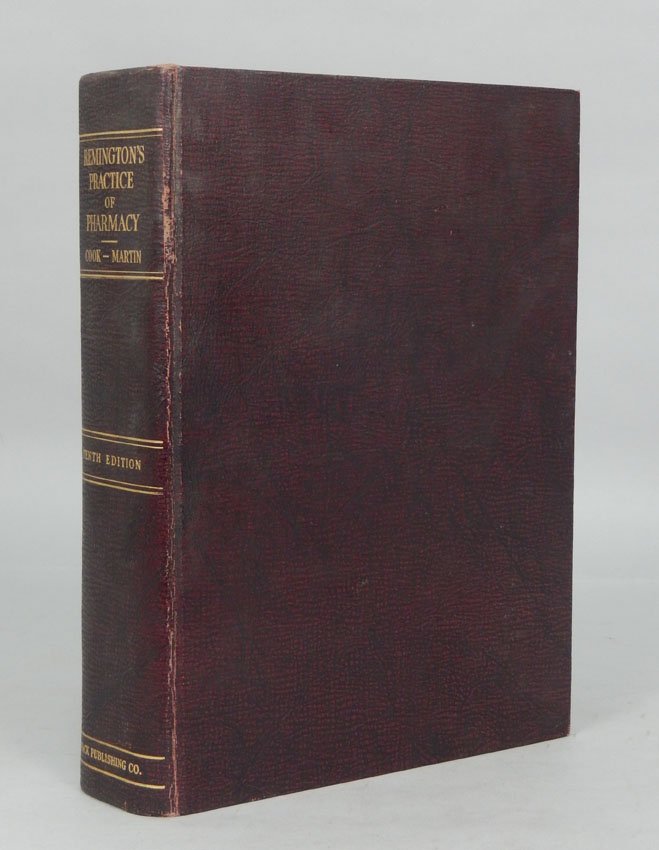 Remington's Practice of Pharmacy by E. Fullerton Cook,: Remington's Practice of Pharmacy by E. Fullerton Cook, Mack Publishing Company Easton, PA, one volume, illustrations, hard cover, 1951