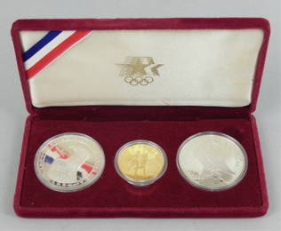 1984 Gold proof U.S. Olympic coin set