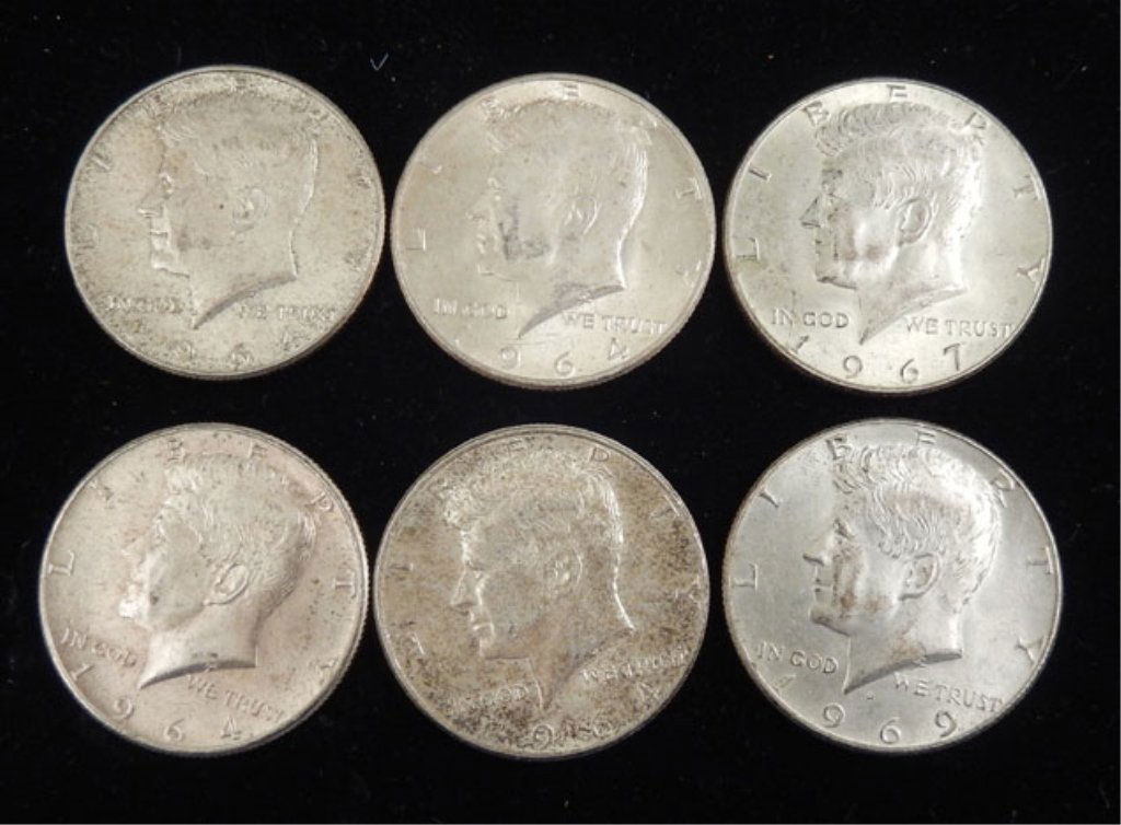 Lot of silver Kennedy half dollars (1 of 2)