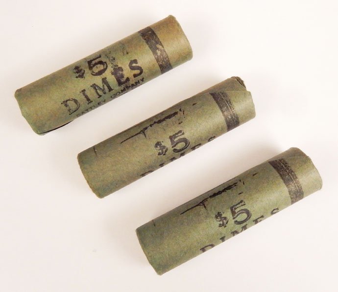 150 Roosevelt silver 1964 dimes, $15.00 face value (1 of 3)