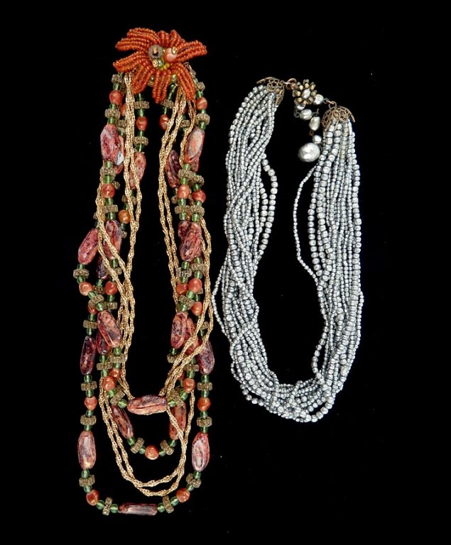 Miriam Haskell and Hattie Carnegie necklaces (1 of 7)