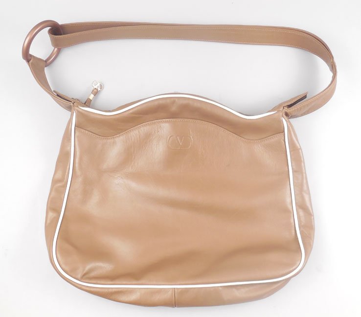 Valentino brown leather handbag (1 of 3)