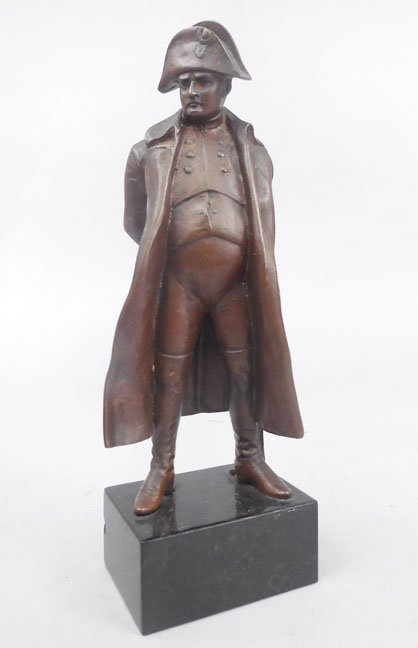 Bronze figure of Napoleon, signed Kirchner (1 of 4)