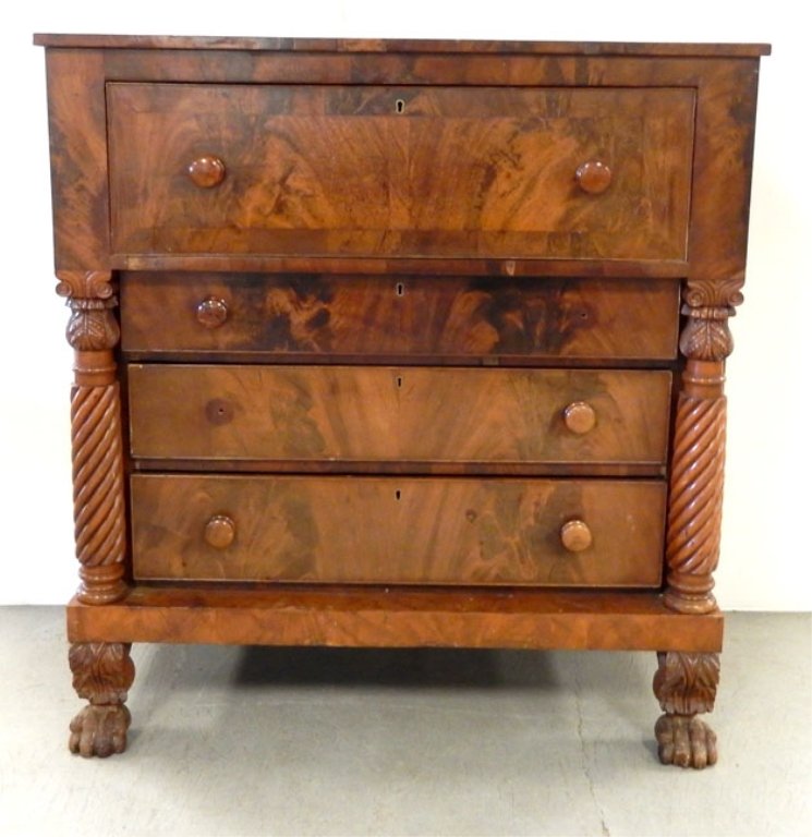 Empire walnut butler's desk (1 of 8)