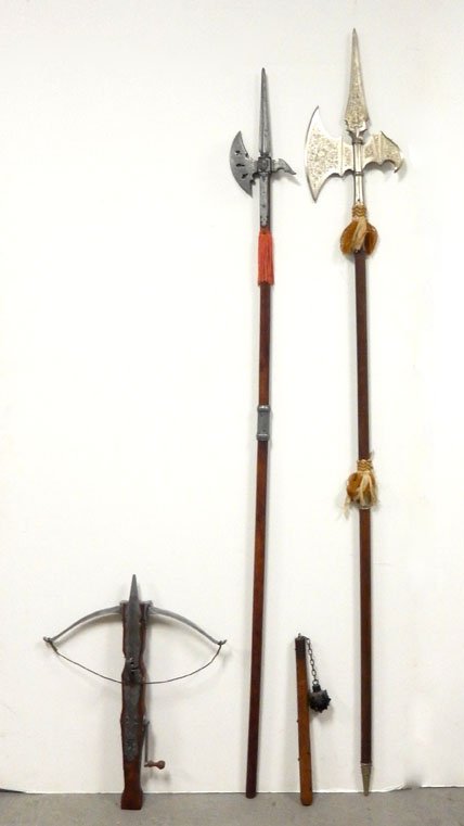 Four replica knights weapons (1 of 10)