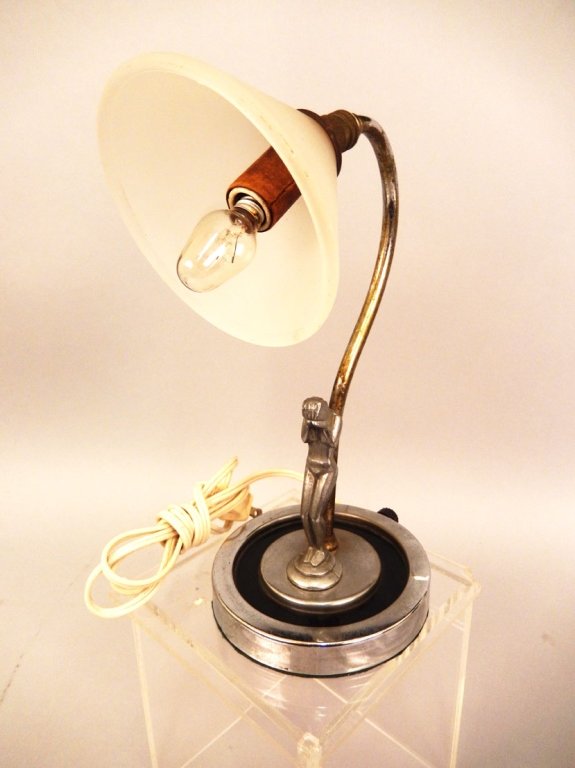 Art Deco figural dresser lamp (1 of 1)