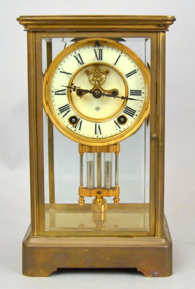 Ansonia crystal regulator shelf clock (1 of 4)