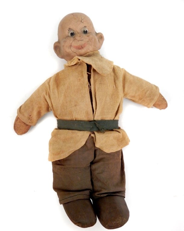 Composition and cloth Dopey doll, Snow White (1 of 4)