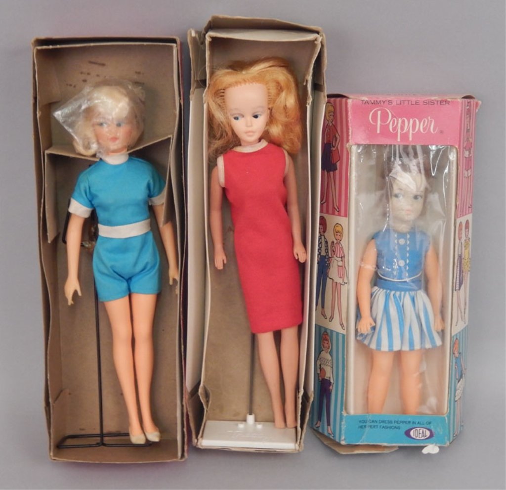 Three dolls in original boxes, Tammy, Pepper, and (1 of 9)