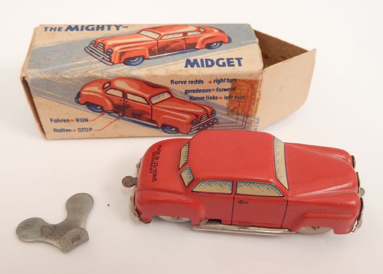 Distler tin litho key wind Mighty-Midget car in origina (1 of 4)
