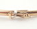 10k gold and diamond bangle bracelet - 2