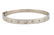 14k white gold and diamond bangle bracelet