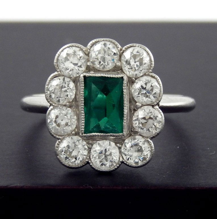 Edwardian platinum and diamond ring (1 of 2)